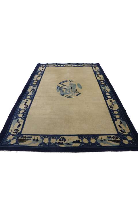 5 x 8 Vintage Chinese Peking Pictorial Rug 78124