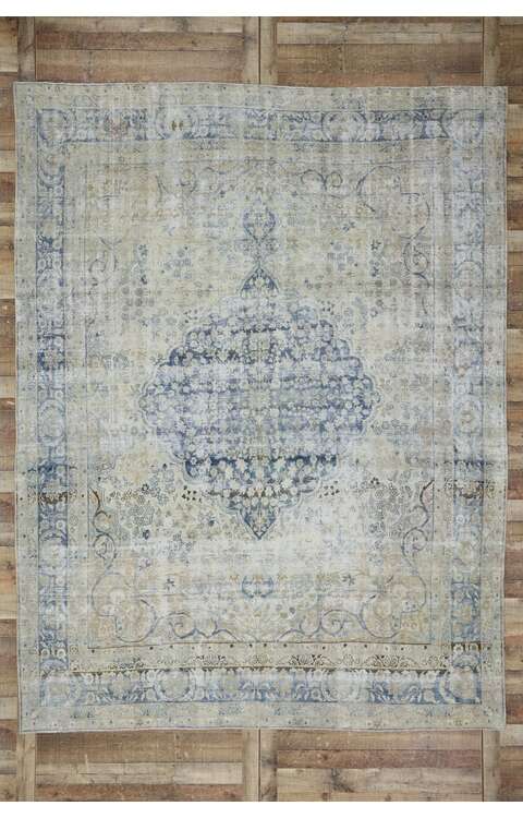 9 x 11 Antique Persian Kerman Rug 53654