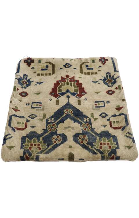 1 x 1 Vintage Turkish Wool Pillow Cover 53632