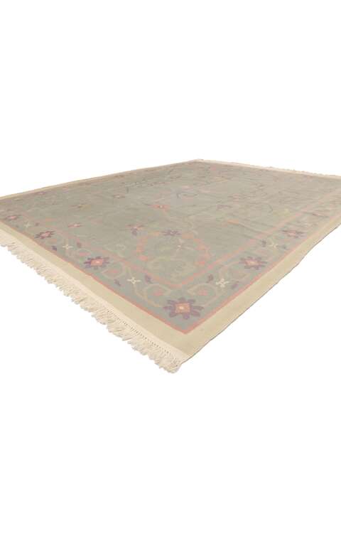 8 x 10 Vintage Indian Dhurrie Rug 78007