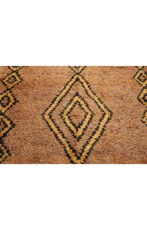 4 x 6  Vintage Berber Moroccan Rug with Tribal Style 21600