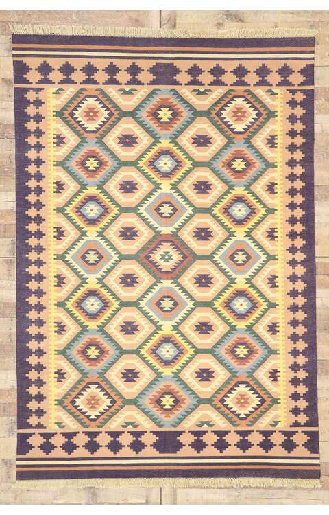 6 x 9 Vintage Afghani Kilim Rug 77957