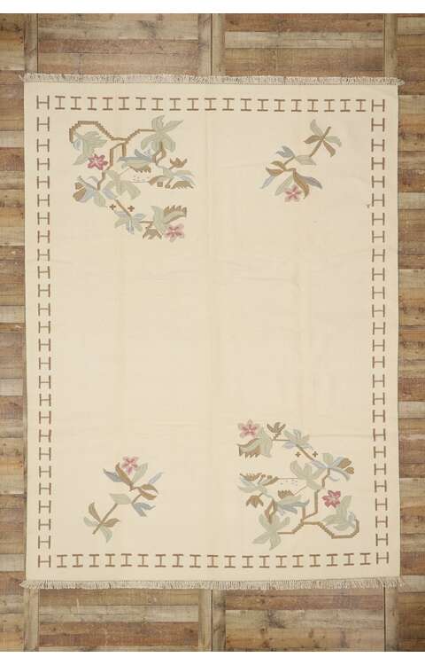 9 x 12 Vintage Romanian Kilim Rug 78000