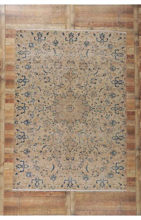 7 x 10 Vintage Persian Isfahan Rug 60996