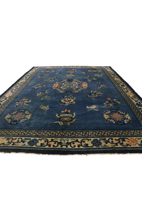 9 x 11 Antique Peking Chinese Rug 77544