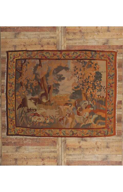 6 x 7 Antique French Tapestry 53775