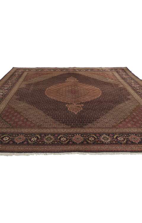 10 x 13 Vintage Persian Tabriz Rug 61005