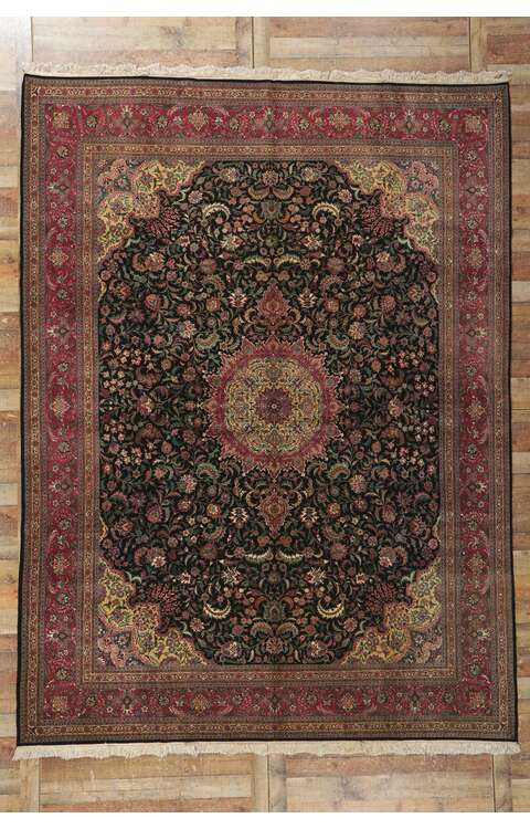 9 x 12 Vintage Chinese Tabriz Rug 78169
