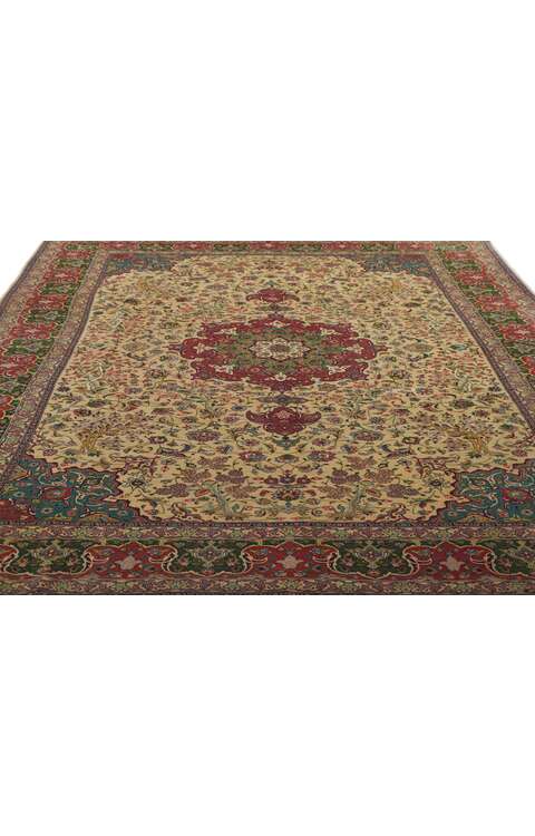 7 x 10 Vintage Persian Tabriz Rug 78170