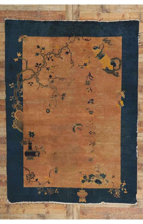 6 x 8 Antique Chinese Peking Rug 78173
