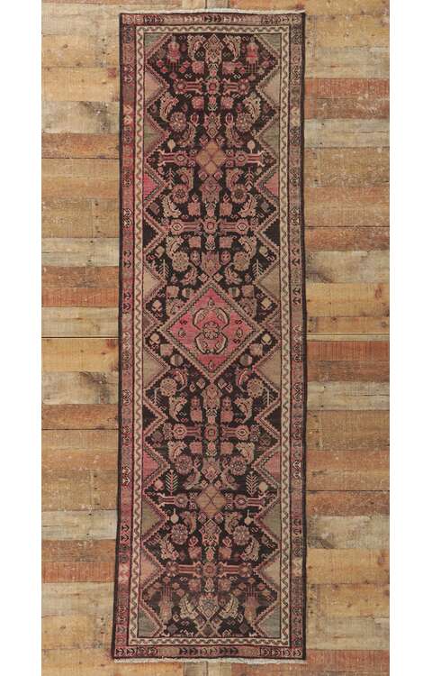 3 x 9 Antique Persian Malayer Rug 78176