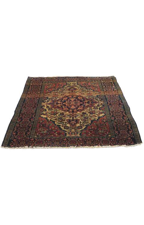 3 x 5 Antique Persian Sarouk Farahan Rug 78194