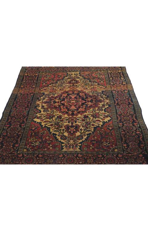 3 x 5 Antique Persian Sarouk Farahan Rug 78194