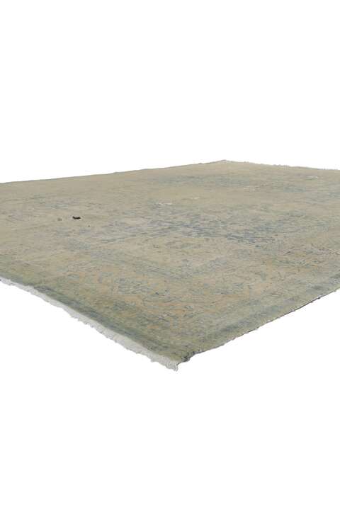10 x 14 Antique Distressed Persian Tabriz Rug 78196