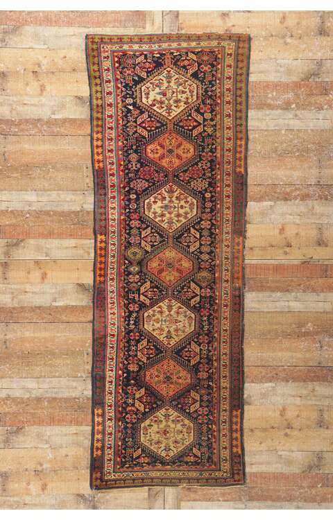 3 x 9 Antique Persian Northwest Rug 78195