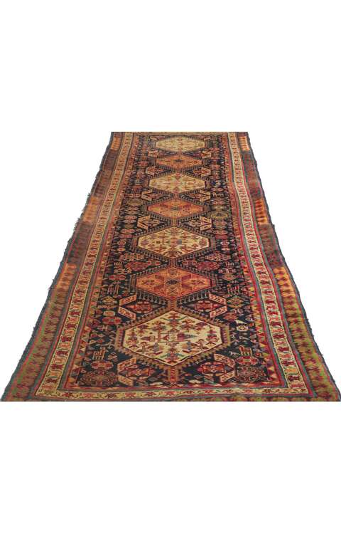 3 x 9 Antique Persian Northwest Rug 78195