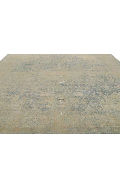 10 x 14 Antique Distressed Persian Tabriz Rug 78196