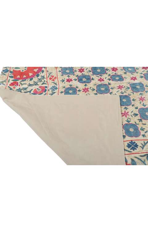 4 x 5 Antique Embroidered Suzani Wall Tapestry 78197