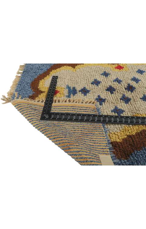4 x 4 Vintage Swedish Rya Rug 78276