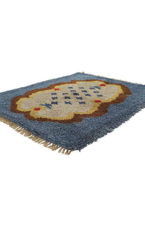 4 x 4 Vintage Swedish Rya Rug 78276