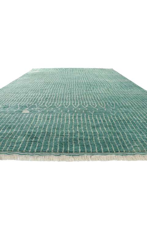 10 x 14 Teal Moroccan Area Rug 30773