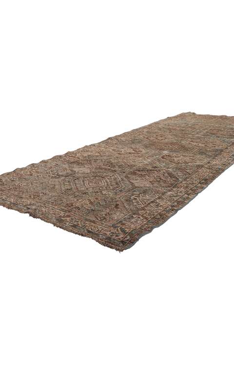 3 x 9 Distressed Antique Persian Malayer Rug 60960