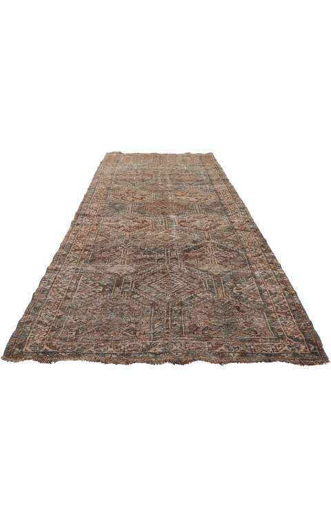 3 x 9 Distressed Antique Persian Malayer Rug 60960