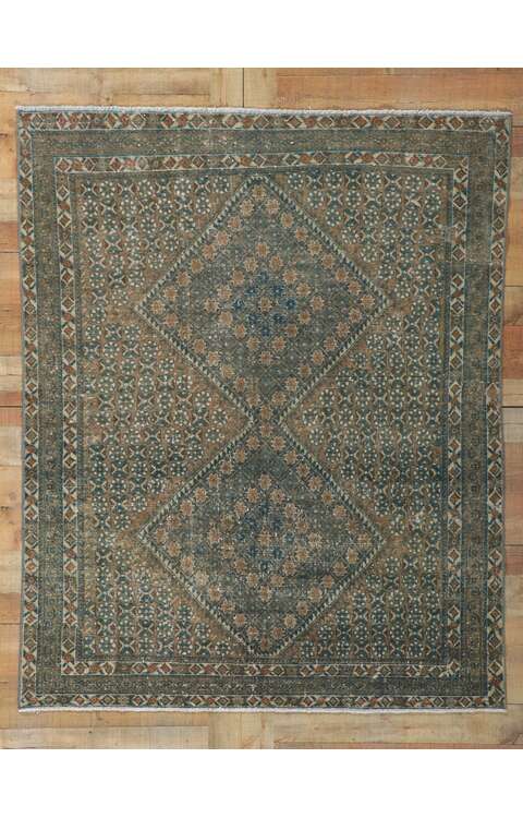 5 x 6 Antique Persian Afshar Rug 60963