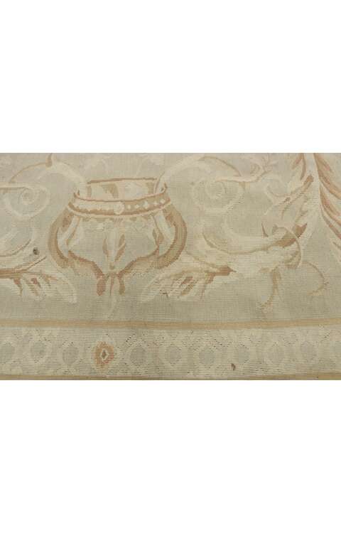 8 x 10 Vintage Handwoven Aubusson Style Rug 76744