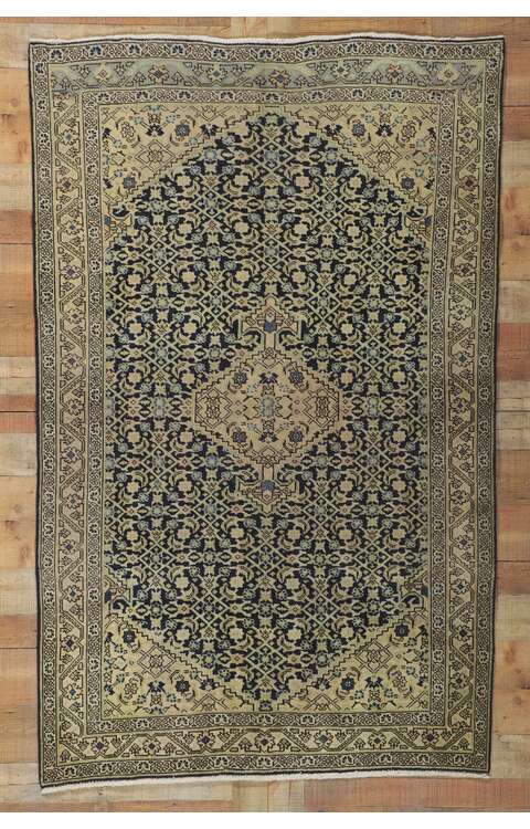 4 x 7 Antique Persian Tabriz Rug 61091