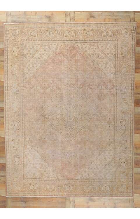 9 x 10 Antique Persian Tabriz Rug 61103