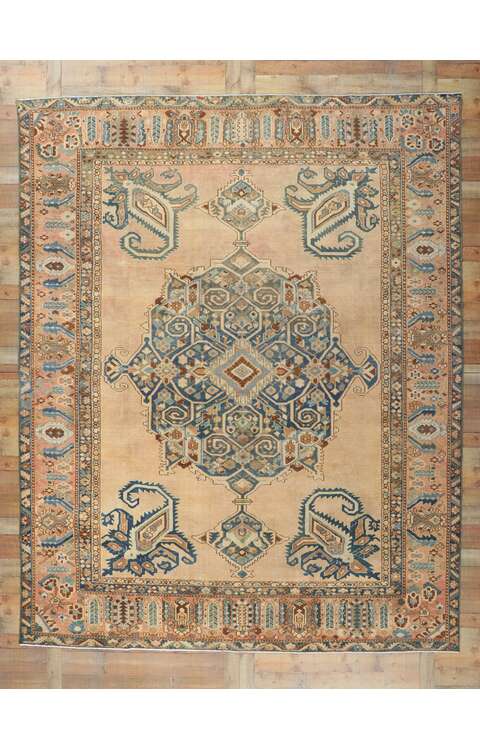 10 x 12 Vintage Persian Bakhtiari Rug 61130