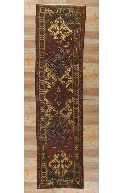 3 x 13 Vintage Persian Bakhtiari Runner 61143