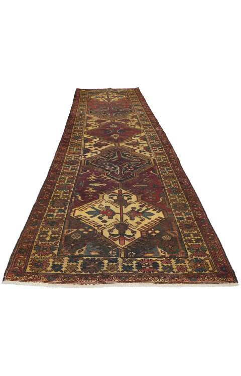 3 x 13 Vintage Persian Bakhtiari Runner 61143