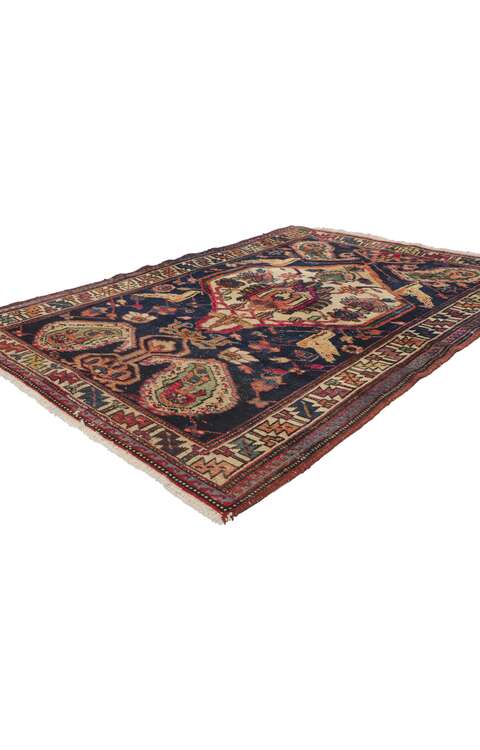 4 x 5 Antique Persian Bakhtiari Rug 61120