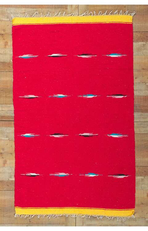 4 x 6 Vintage Mexican Blanket 78309 w