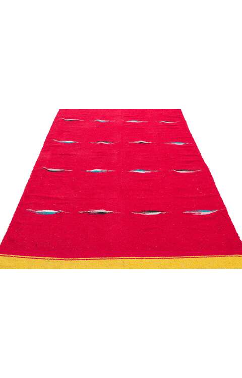 4 x 6 Vintage Mexican Blanket 78309 floor