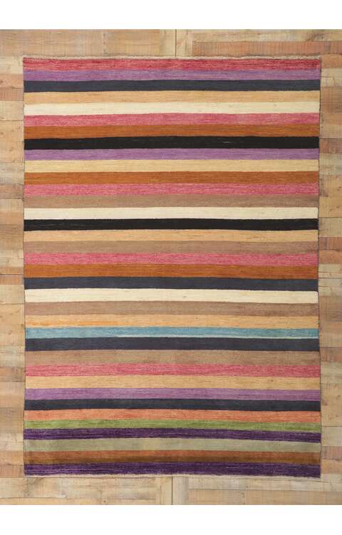 6 x 9 Modern Striped Area Rug 80746