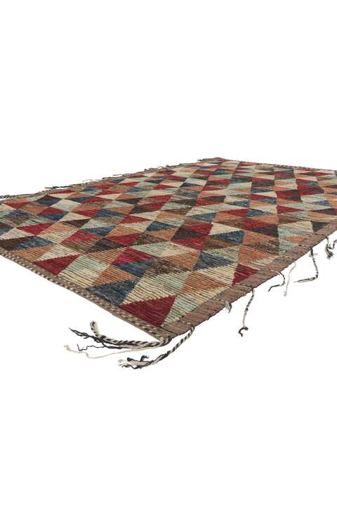 6 x 9 Earth-Tone Moroccan Rug 80787