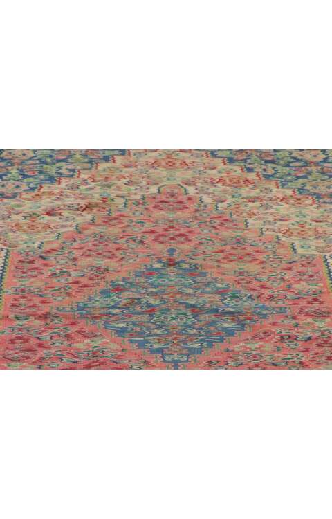 4 x 6 Vintage Persian Bijar Kilim Rug 78212