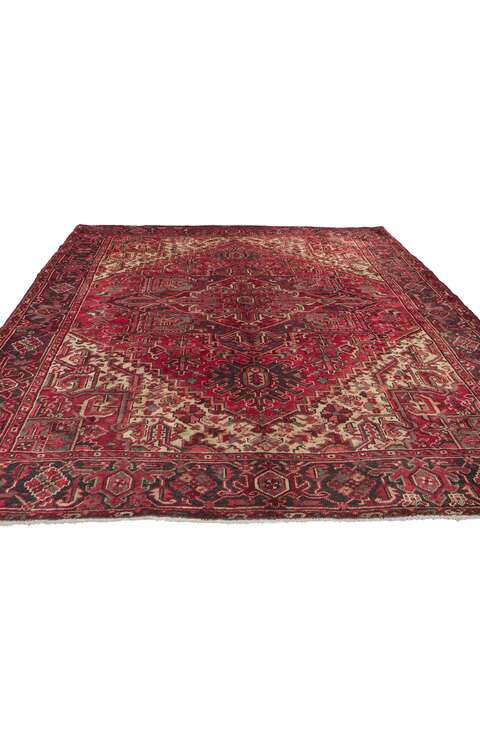 8 x 9 Vintage Persian Heriz Rug 61124