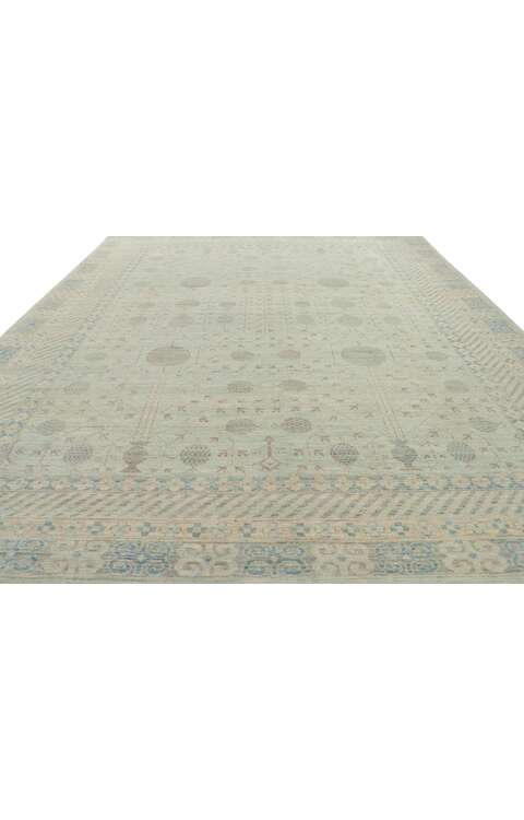 9 x 12 Modern Khotan Rug 80907 texture