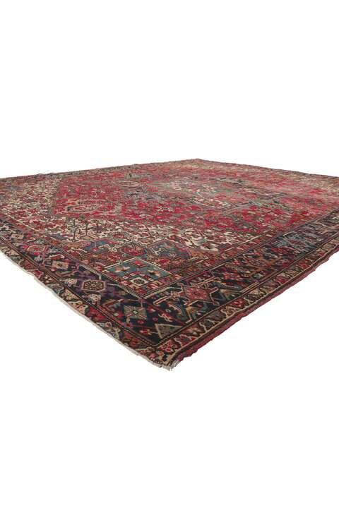 10 x 12 Vintage Persian Heriz Rug 78349