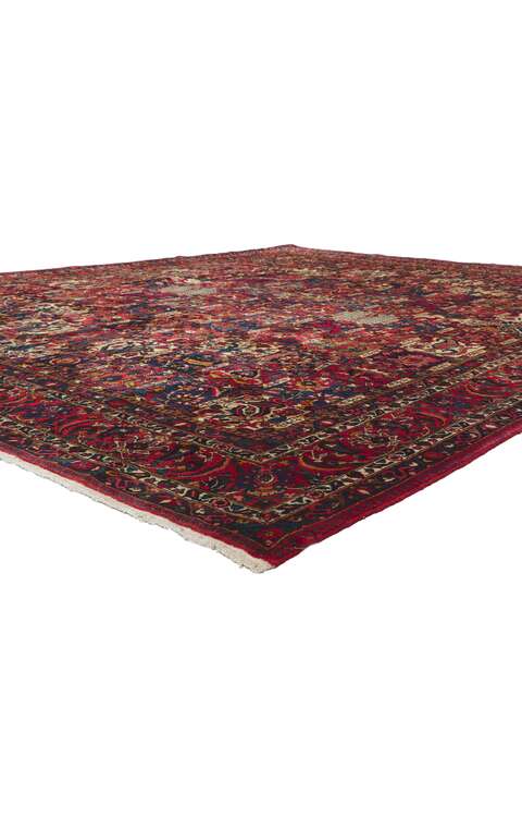 10 x 13 Vintage Persian Bakhtiari Rug 61096