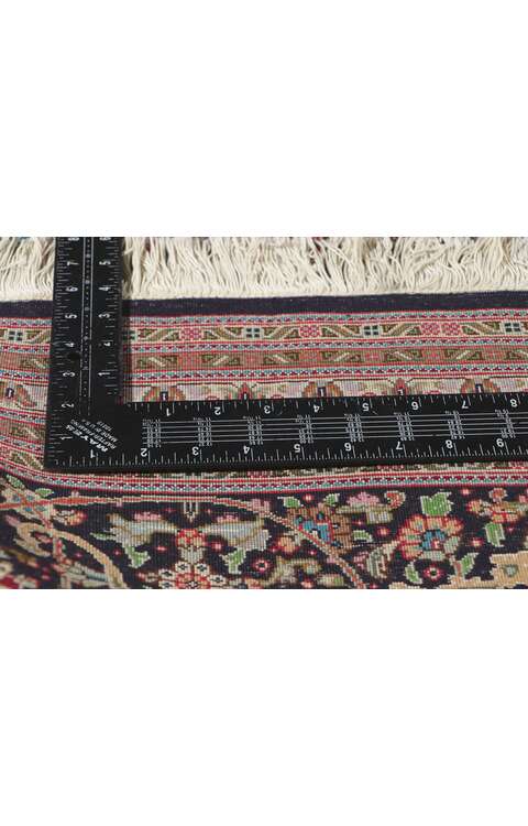 11 x 16 Vintage Persian Tabriz Wool and Silk Rug 78332