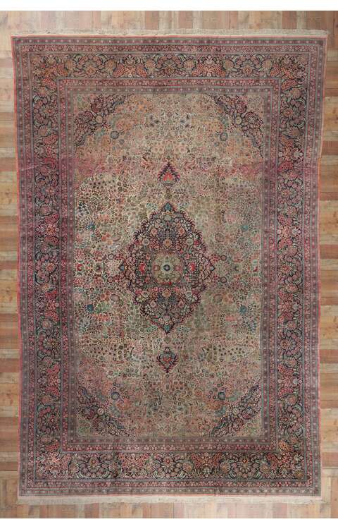 12 x 18 Vintage Chinese Silk Rug 78337