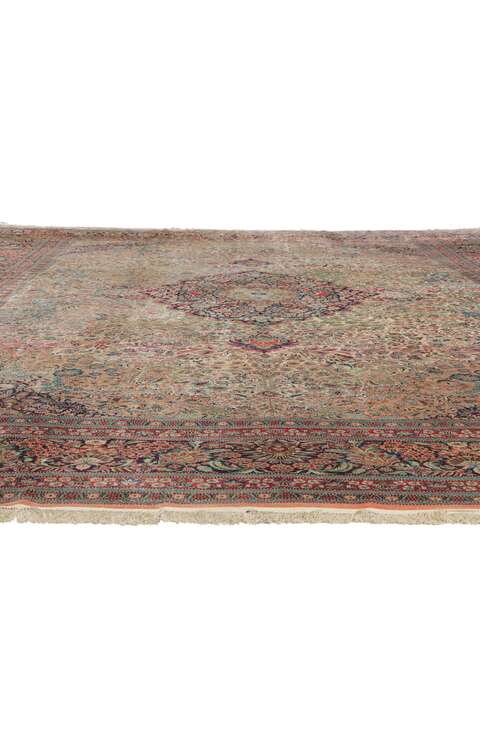 12 x 18 Vintage Chinese Silk Rug 78337