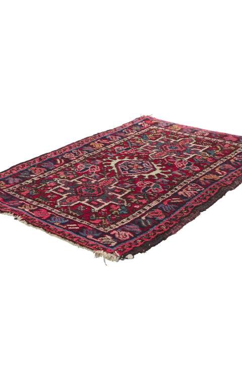 2 x 3 Vintage Persian Heriz Rug 78347