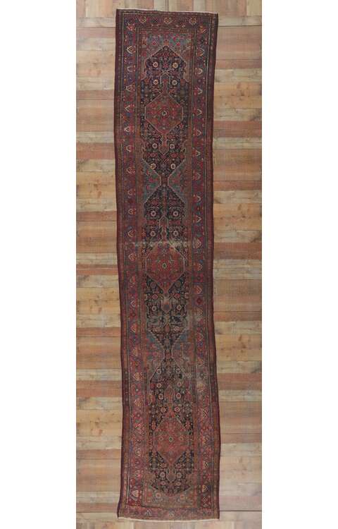 3 x 17 Antique Persian Malayer Runner 78321