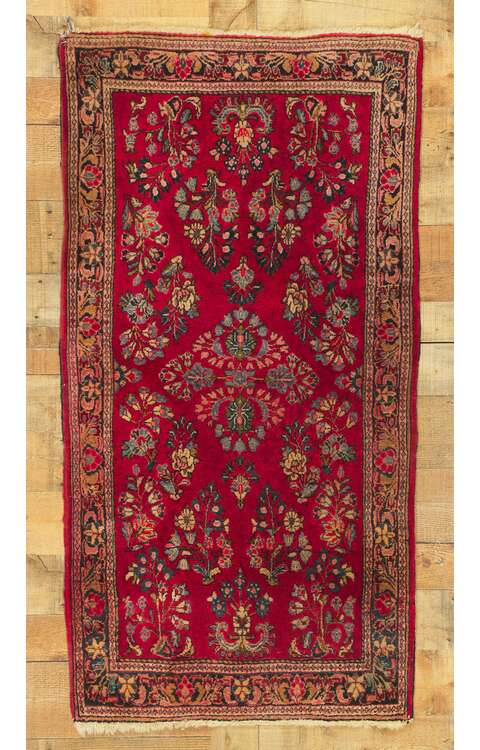 3 x 5 Vintage Persian Sarouk Rug 78315